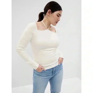 NWT Modern Cut-Out Halter T-Shirt